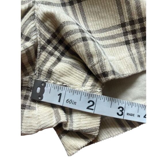 Altar’d State Plaid Corduroy Shorts – Size M - Picture 5 of 6